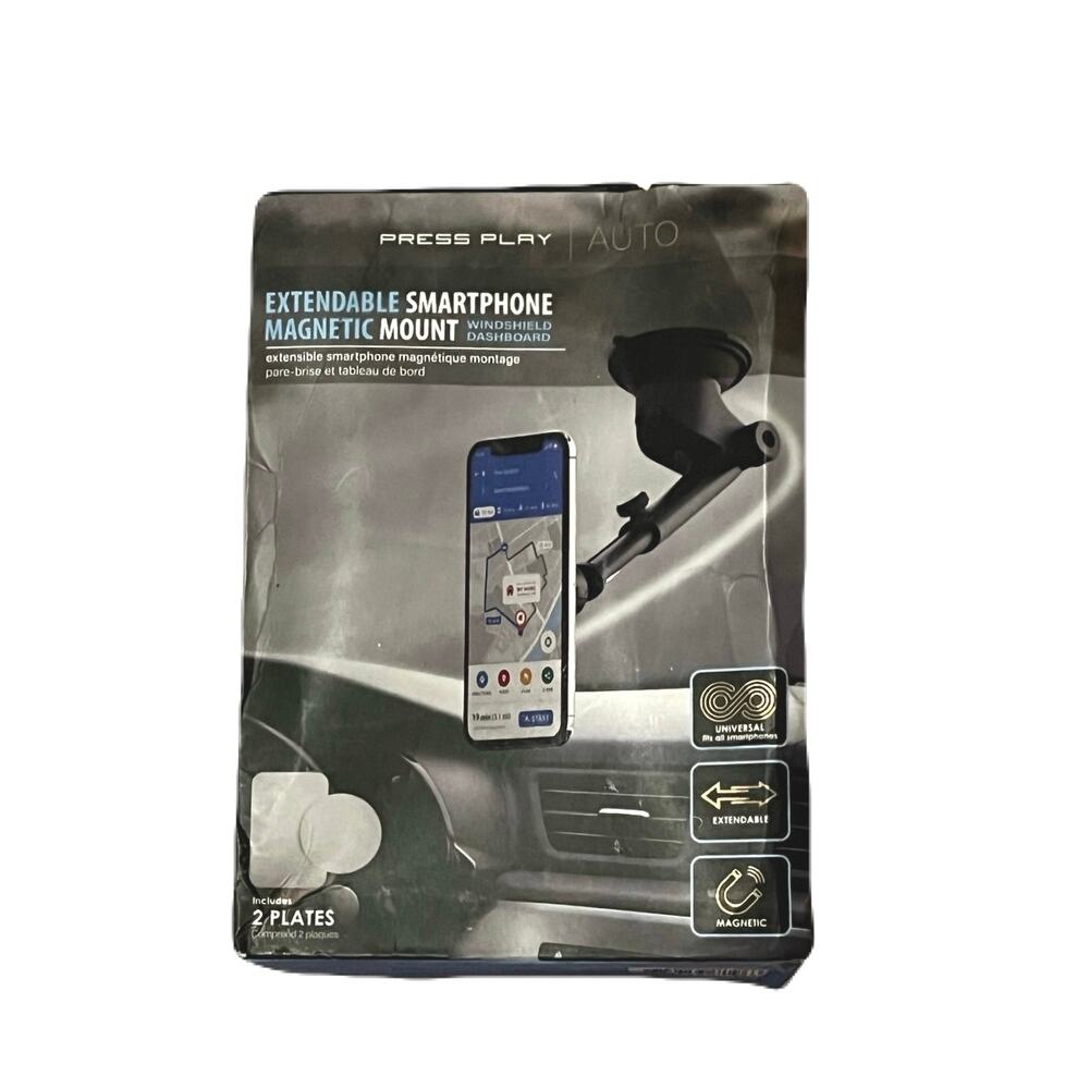 Press Play Extendable Smartphone Magnetic Mount